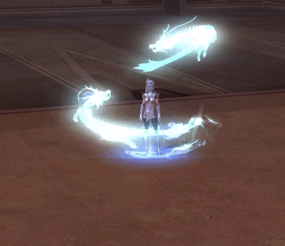 [Motion Card] Idle in style "Year of the Blue Dragon"